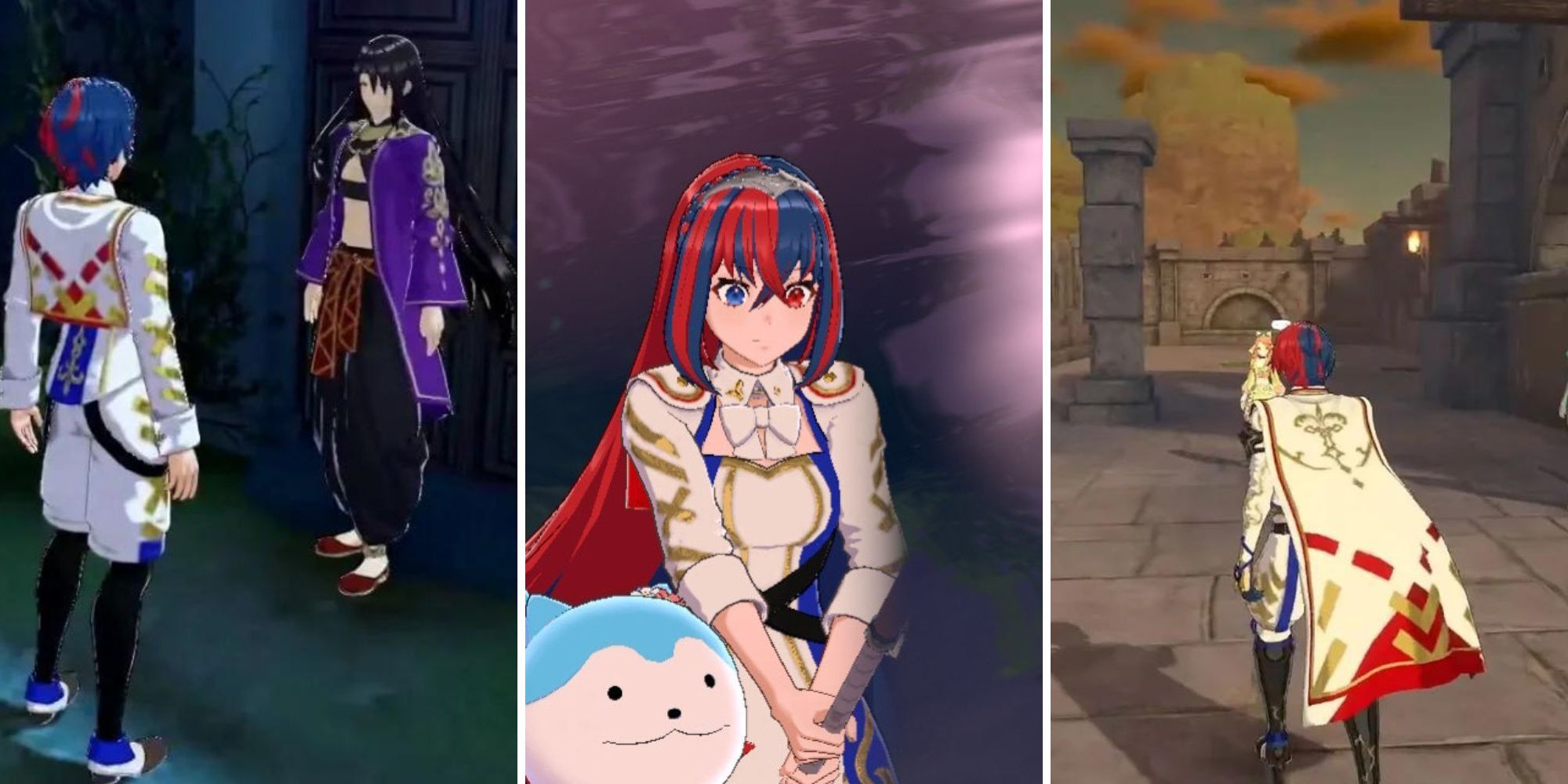 A grid of images showing things that can be done in Fire Emblem Engage