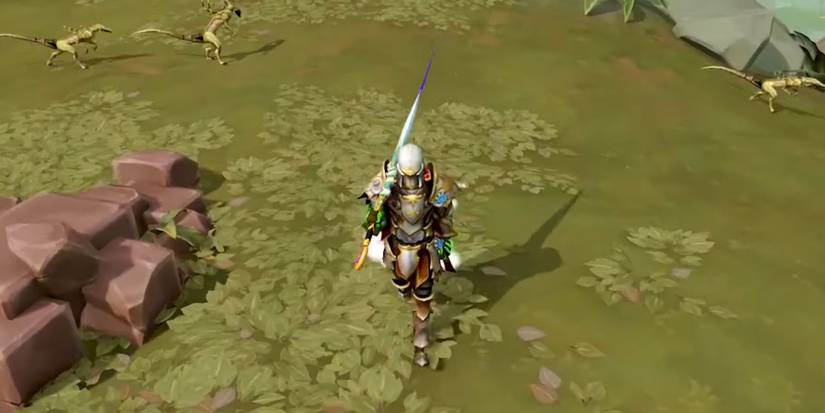 A colorful armor in RuneScape