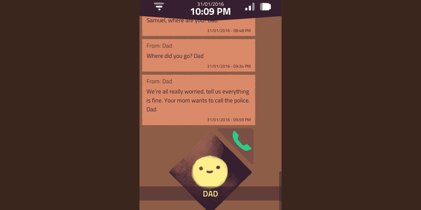 Text messages on A Normal Lost Phone