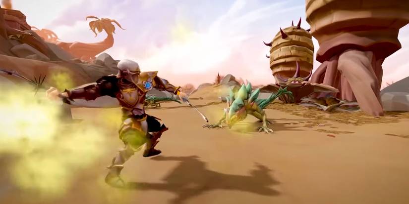 A player doing a combo in RuneScape-1