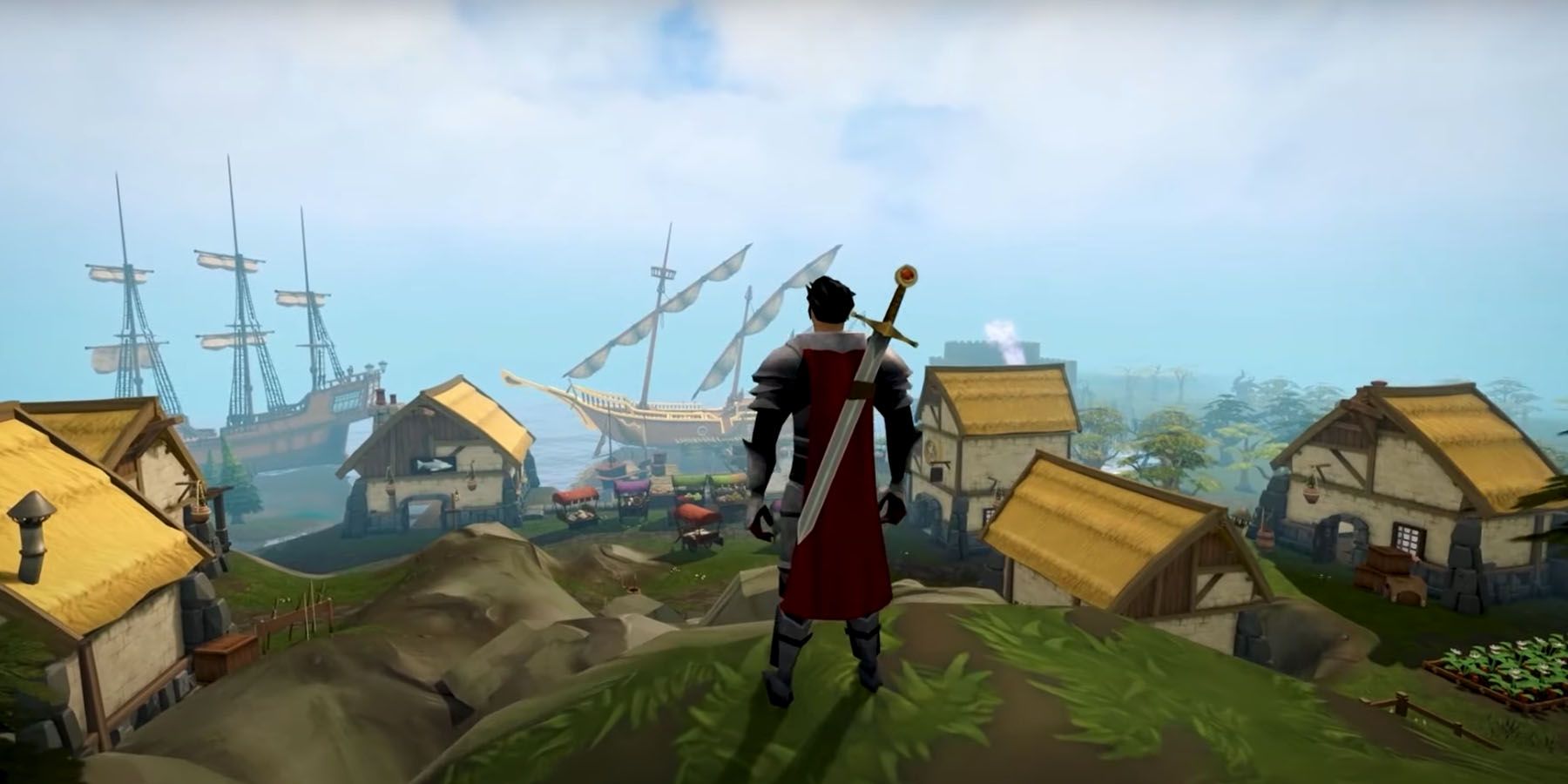 A RuneScape player enjoying the view