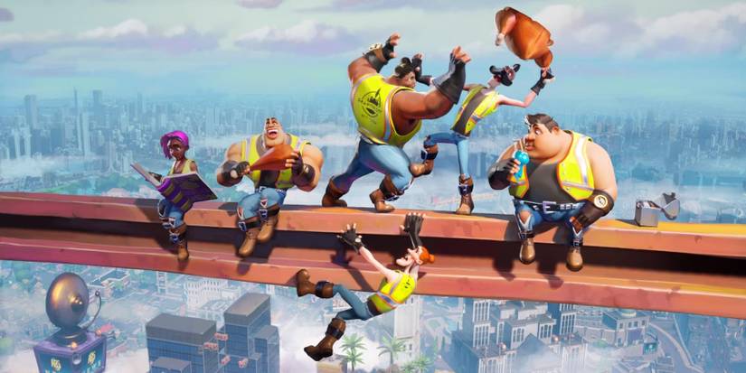 A team of fighters attacking in Rumbleverse