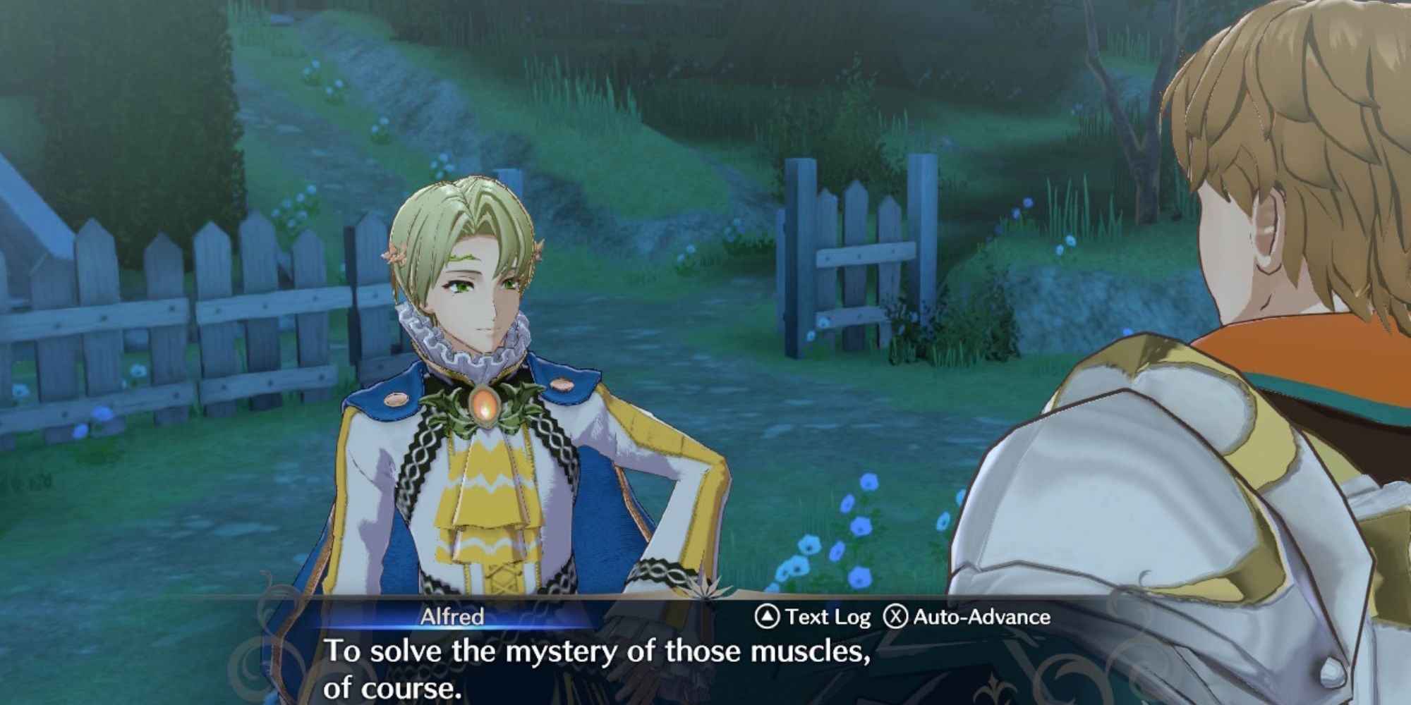 Alfred and Boucheron talking in Fire Emblem Engage