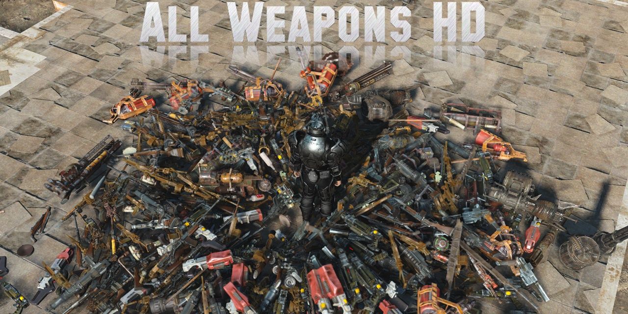 All Weapons HD mod in Fallout 4
