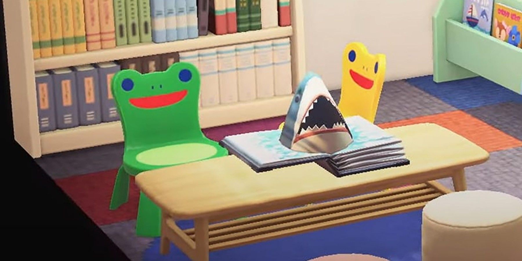 animal crossing froggy chair desk