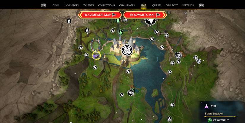 Ashwinder Eggs location near Hogwarts Castle Hogwarts Legacy