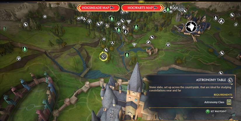 Astronomy table location South Hogwarts Hogwarts Legacy