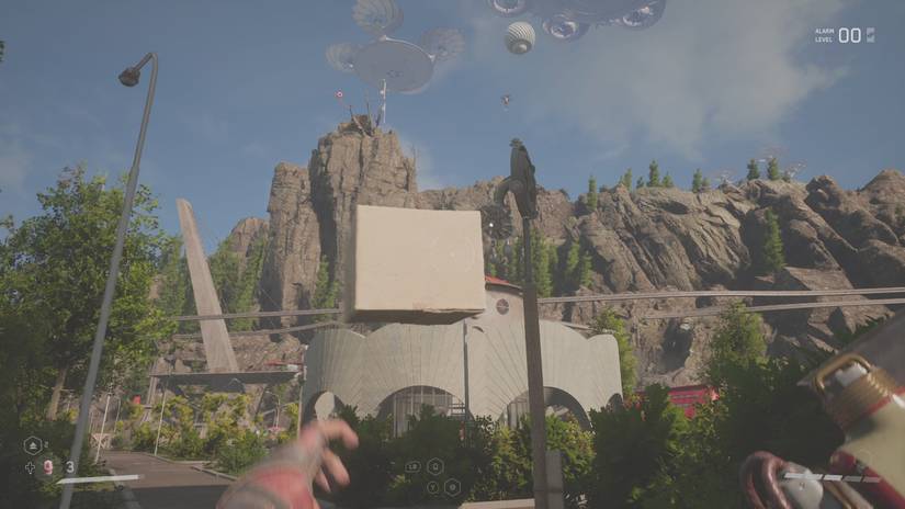 distracting a dandelion with a box