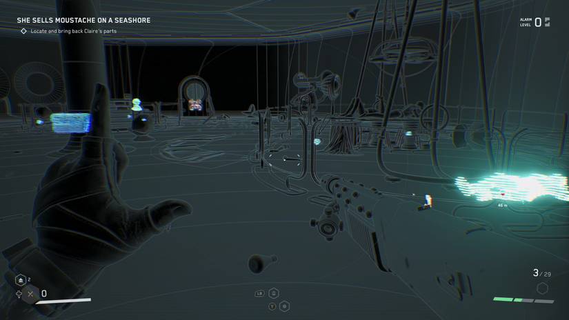 The scanner open with targets indicated