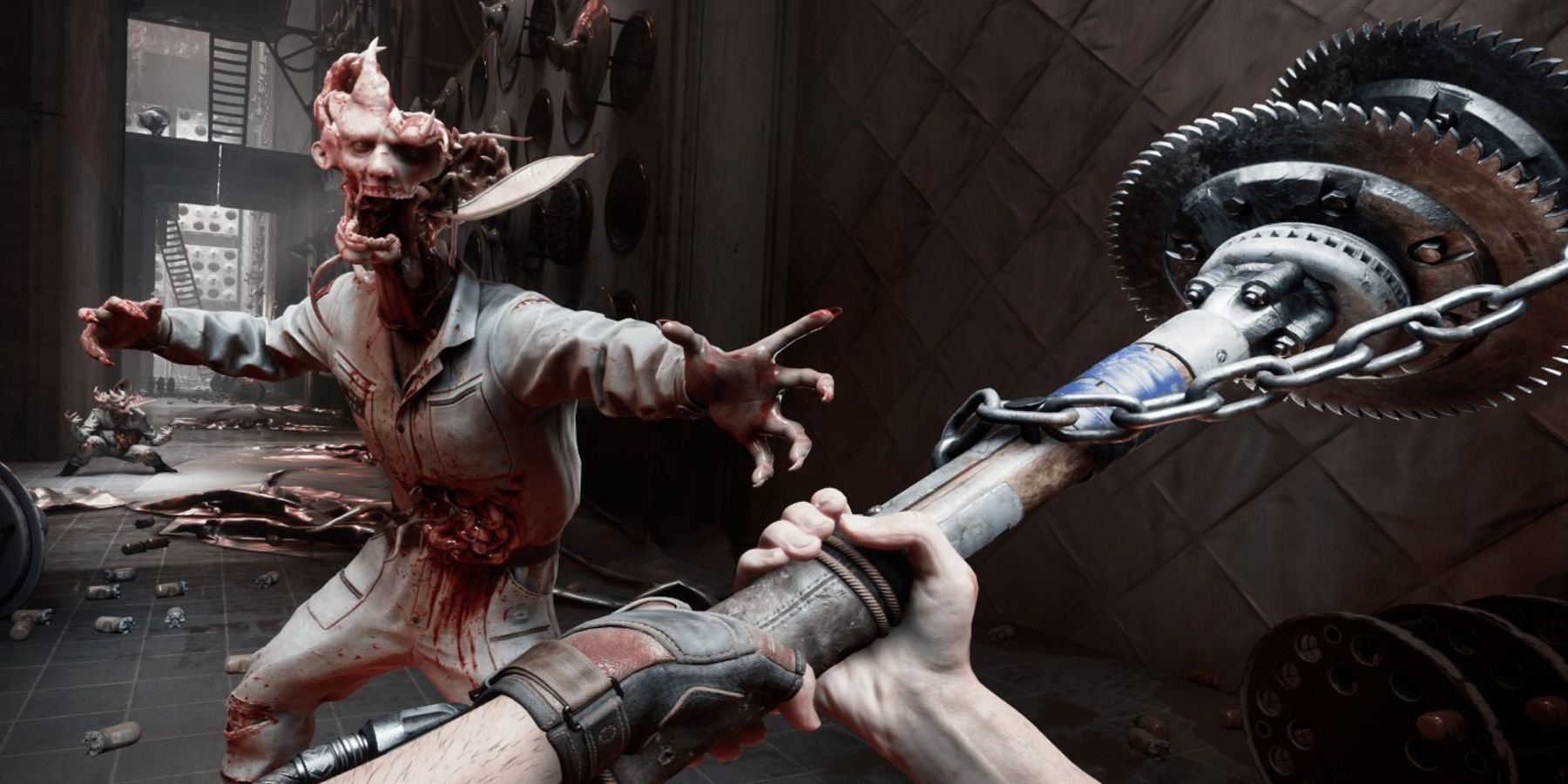 A promotional image from the upcoming FPS game Atomic Heart.