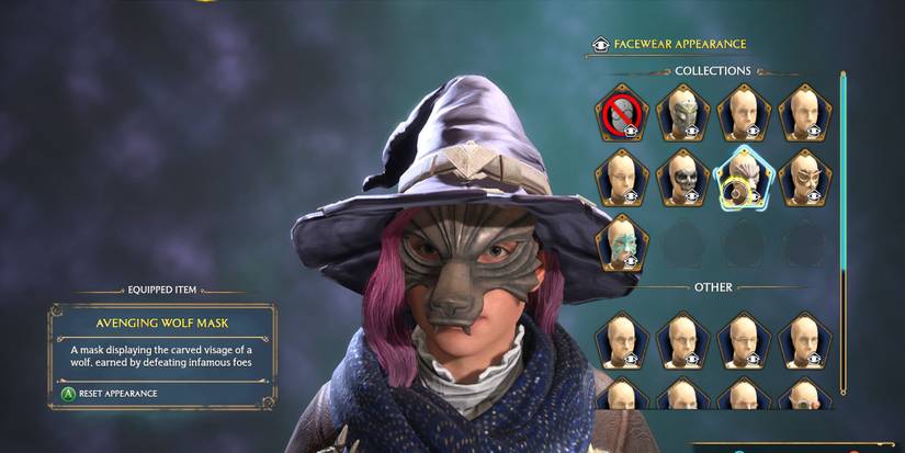 Avenging Wolf Mask Infamous Foe challenge reward Hogwarts Legacy 