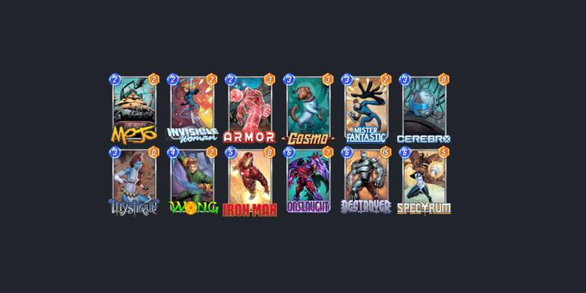 image showing the best ongoing deck for pool 3 cards in marvel snap.