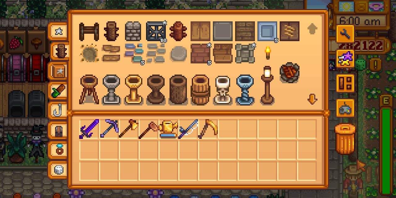 Better Crafting mod for Stardew Valley