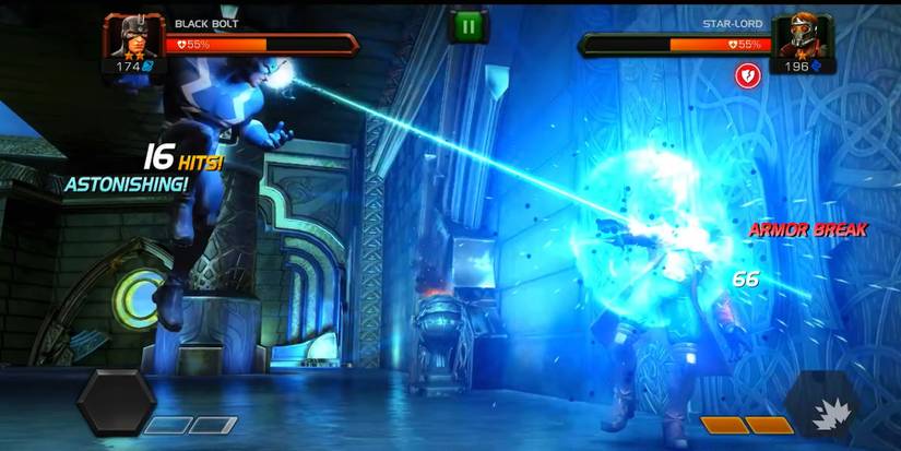 Black Bolt unleashing a blast