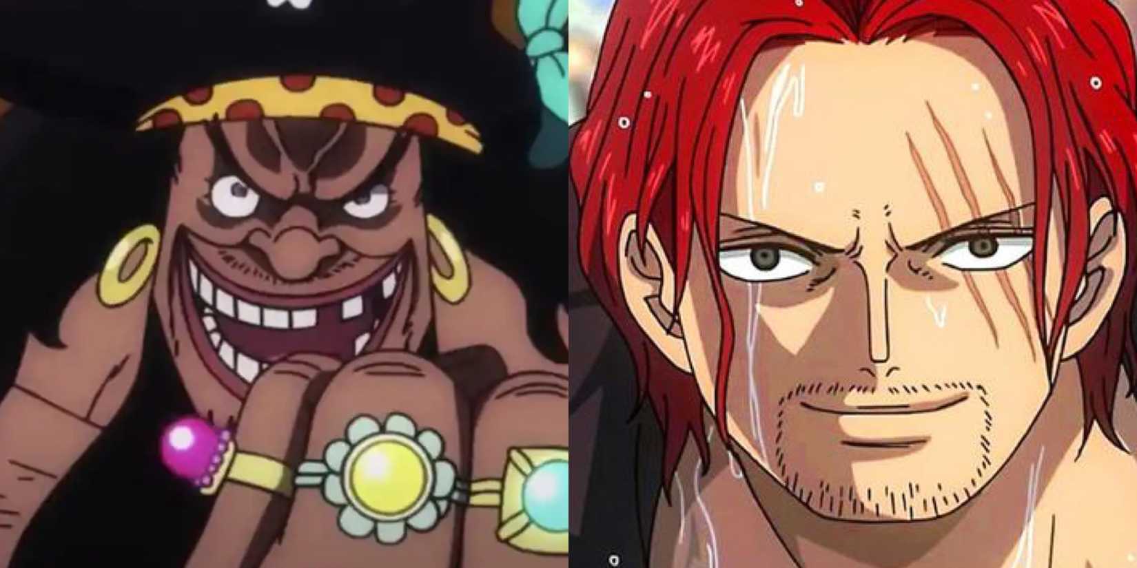 Blackbeard and Shanks one piece