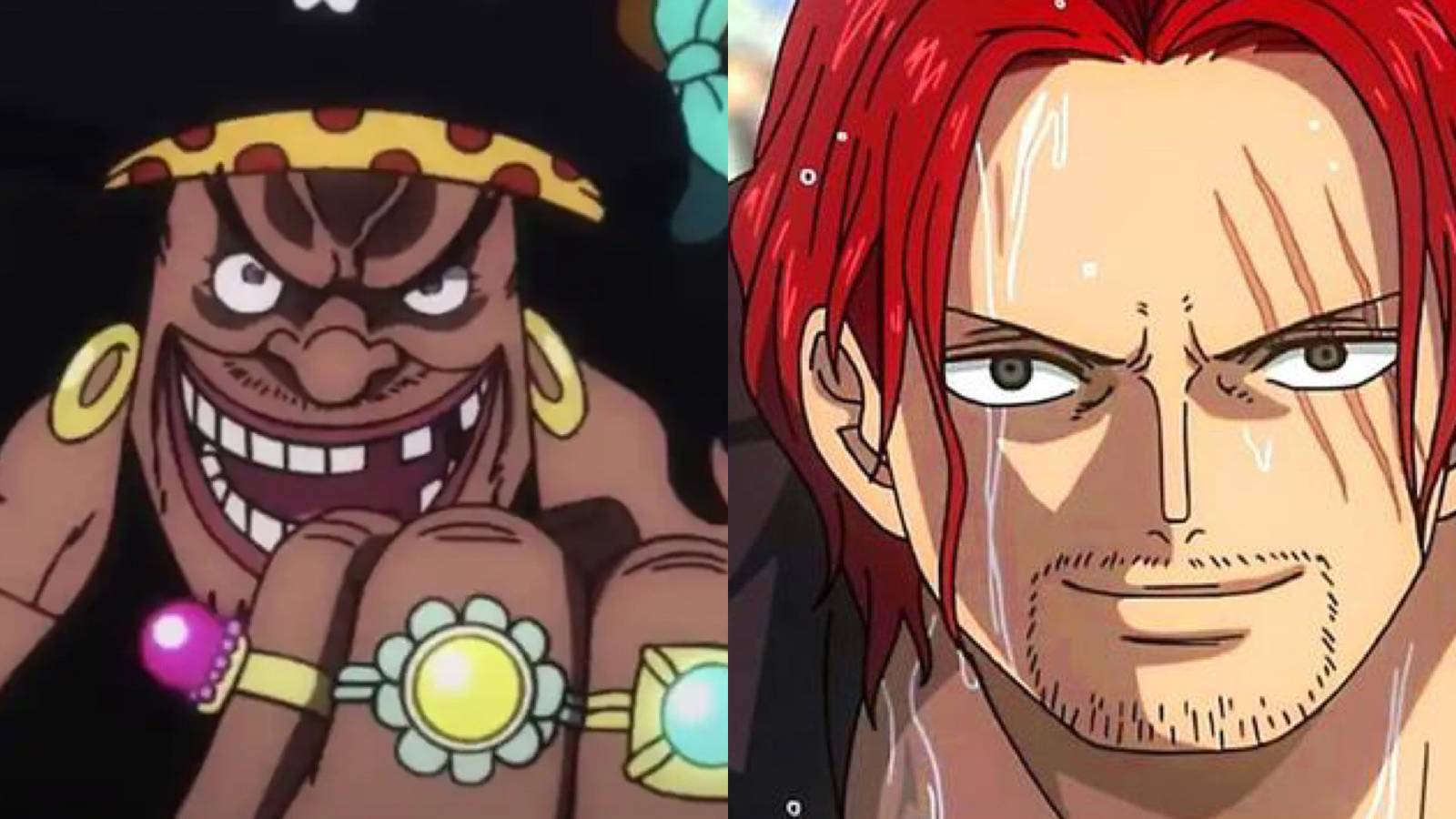 Blackbeard and Shanks one piece