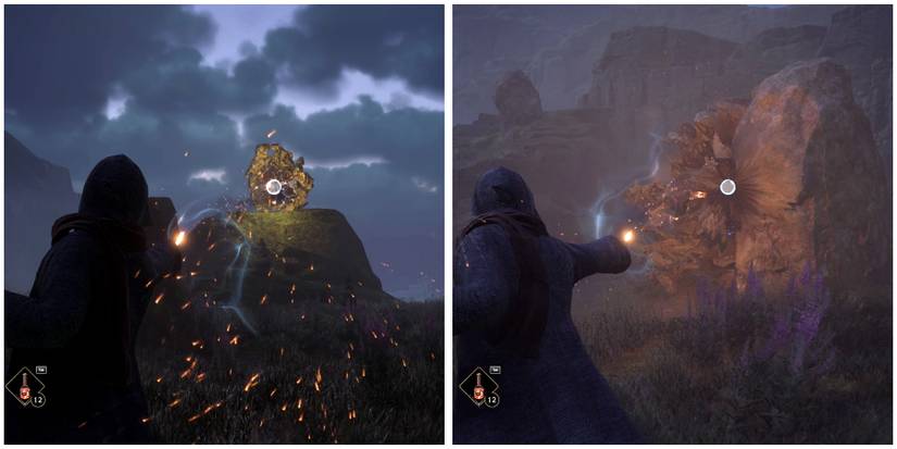 blasting the pillars in hogwarts leagcy