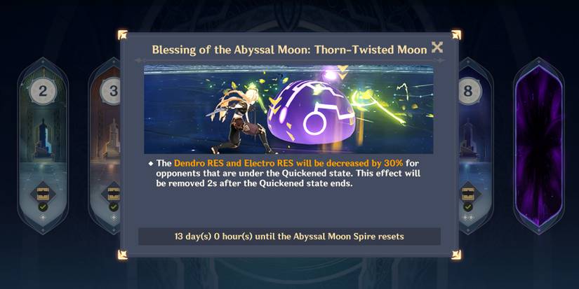 blessing of the abyssal moon thorn twisted moon in genshin impact