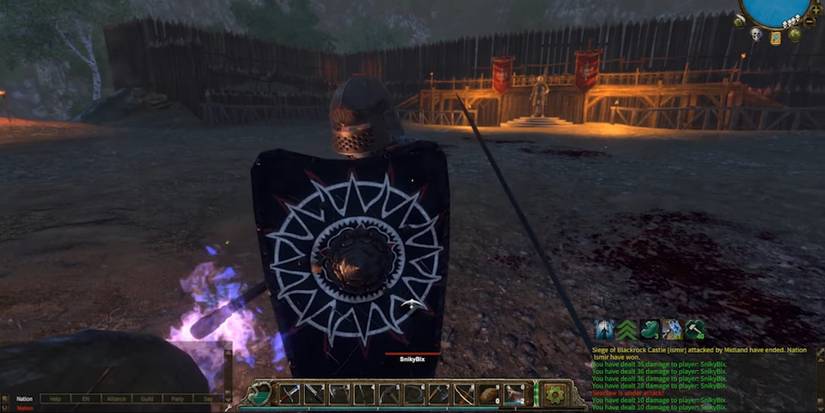 Gloria Victis Blocking With A Shield