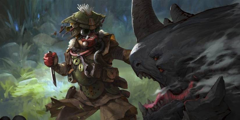 Bloodhound fighting beast art