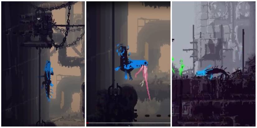 Blue Lizard in Rain World