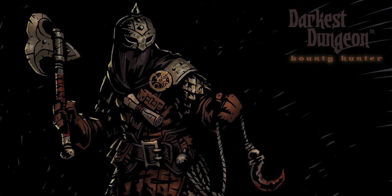 Red Hook Studio's official wallpaper for Darkest Dungeon's Bounty Hunter