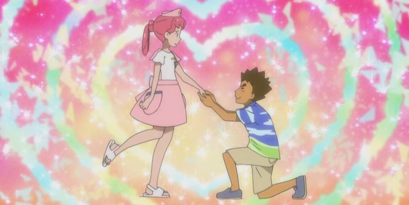 Brock proposing to Nurse Joy