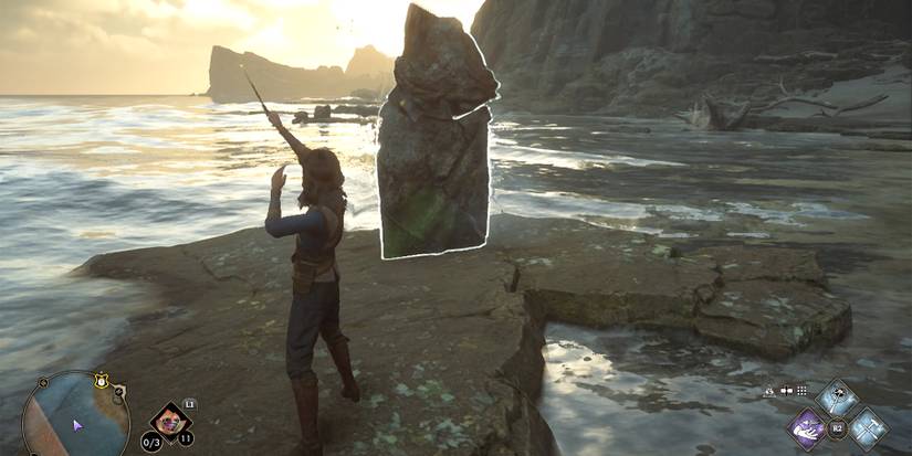 broken statue puzzle in hogwarts legacy