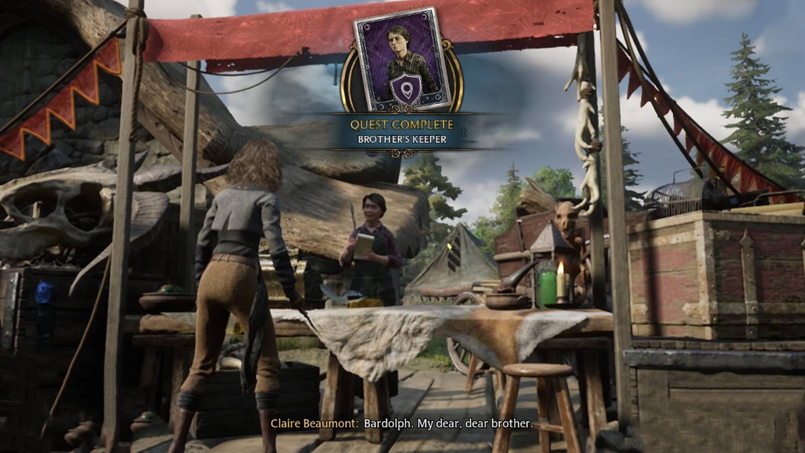 brother keeper quest in hogwarts legacy