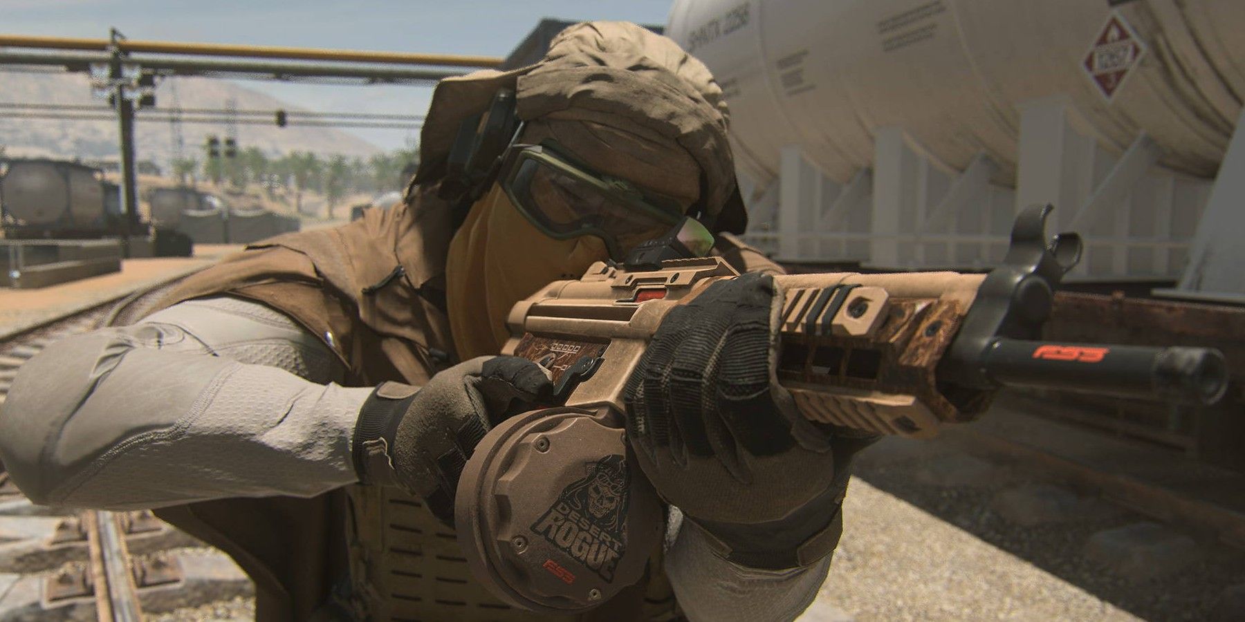 call of duty warzone 2 solider aiming closeup