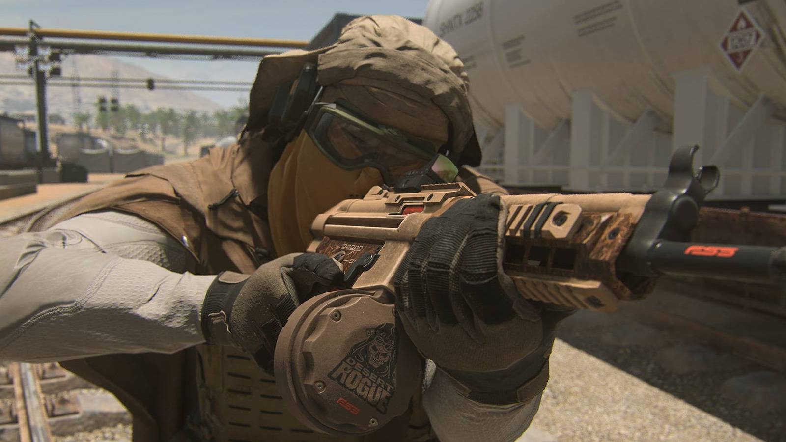call of duty warzone 2 solider aiming closeup