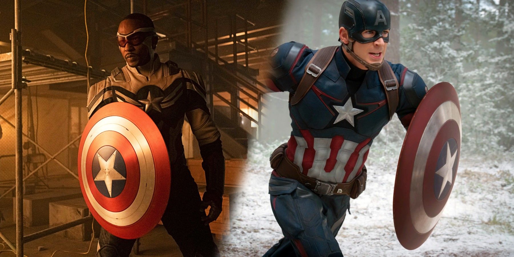 Captain America Anthony Mackie as Sam Wilson Chris Evans as Steve Rogers