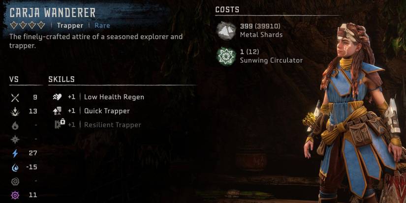 The Carja Wanderer armor in Horizon: Forbidden West