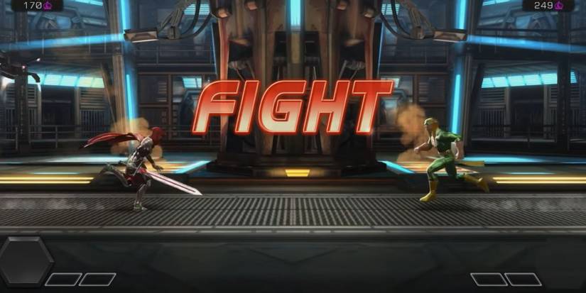 Characters about to attack each other