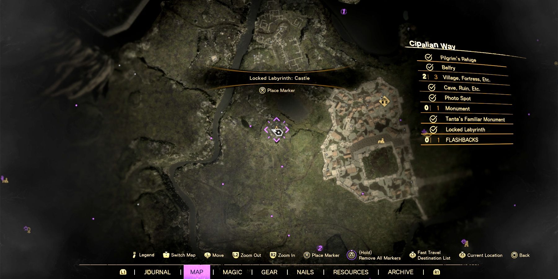 cipalian way labyrinth location in forspoken