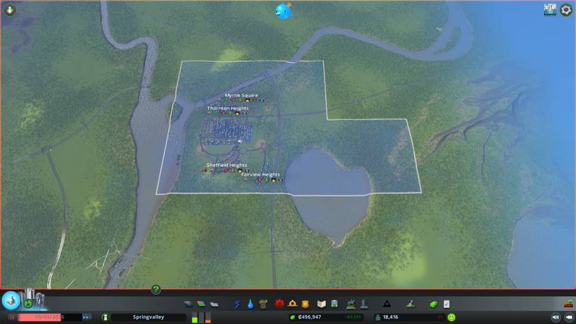 Cities Skylines Area View