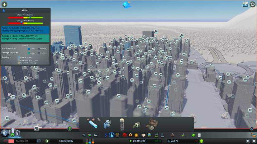 Cities Skylines Backed-Up Sewage