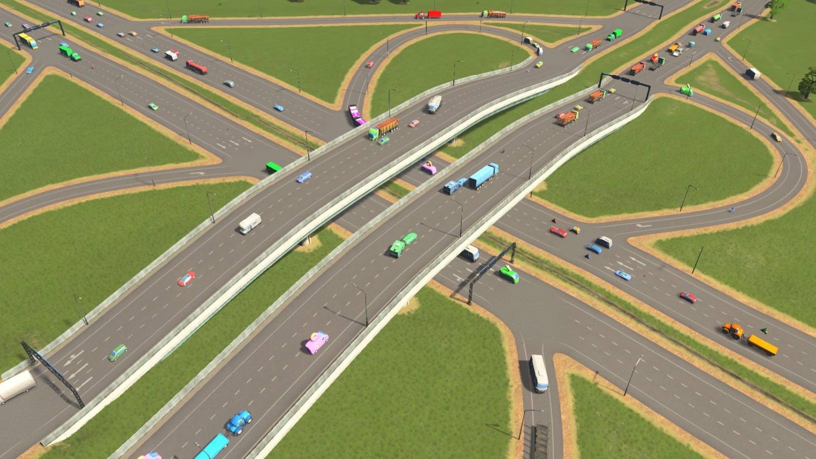 Cities Skylines Cloverleaf