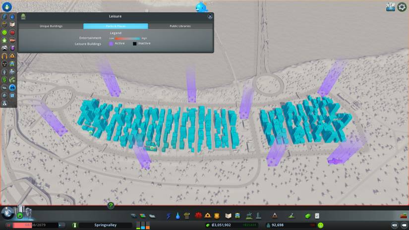 Cities Skylines Leisure View