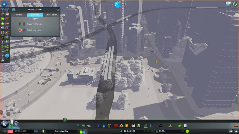 Cities Skylines Traffic Junctions View