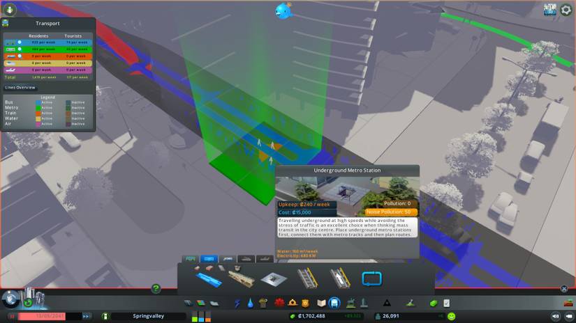 Cities Skylines Underground Metro Station