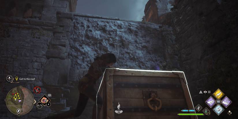 climb the box in hogwarts Legacy