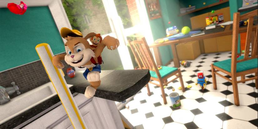 Clive N Wrench rabbit and monkey duo in Clive N Wrench