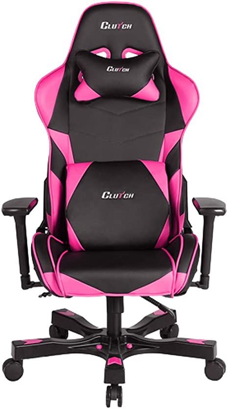 CLUTCH CHAIRZ Ergonomic Gaming Chair in Black and Pink