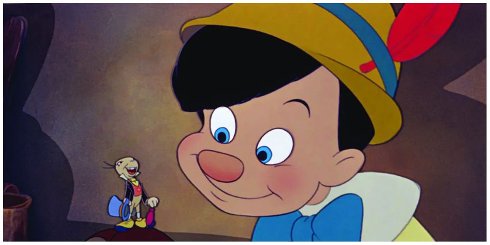 Pinocchio meets Jiminy Crickett