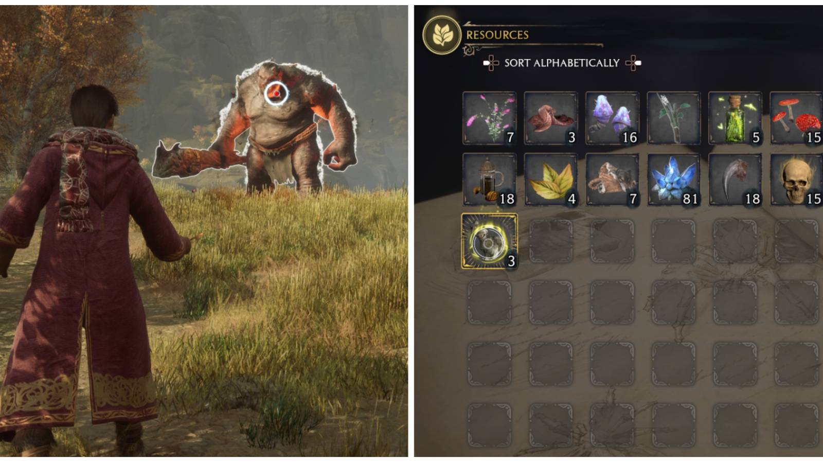 Facing a Troll and getting Troll Bogeys in Hogwarts Legacy