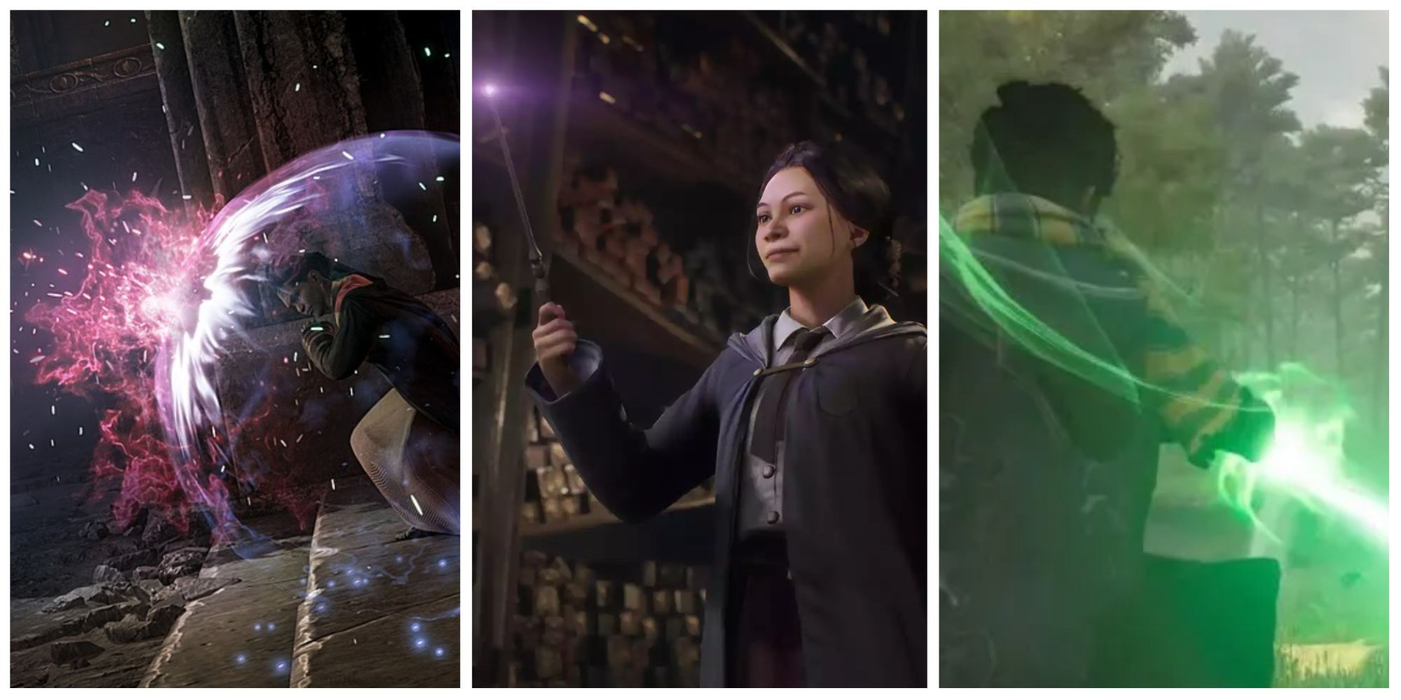 spell casting images in hogwarts legacy