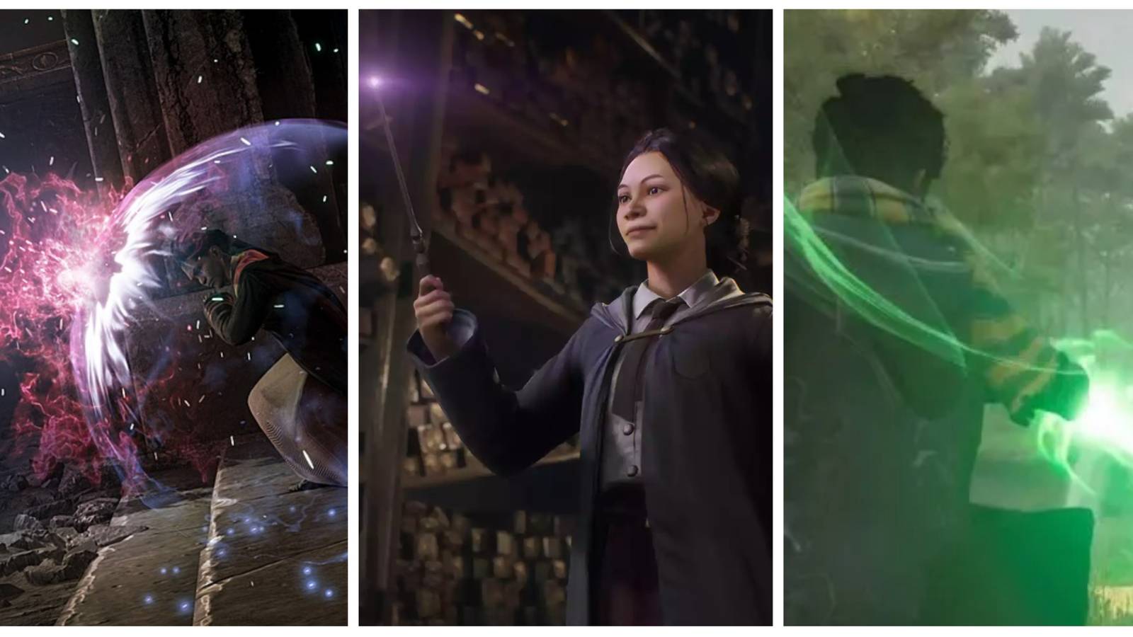 spell casting images in hogwarts legacy