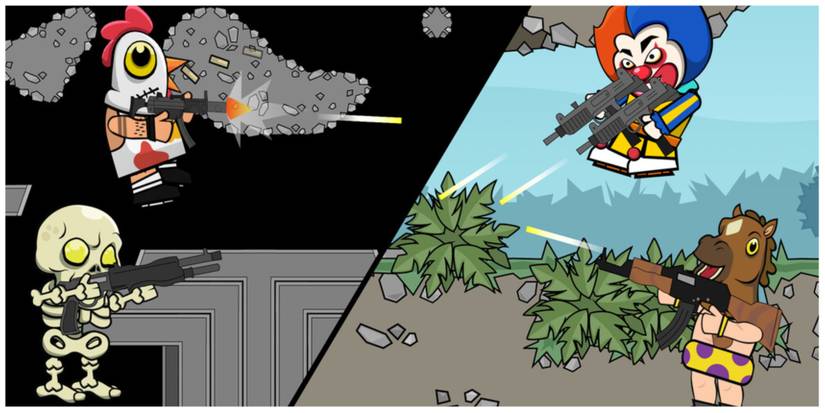 Shooting in Mini Militia