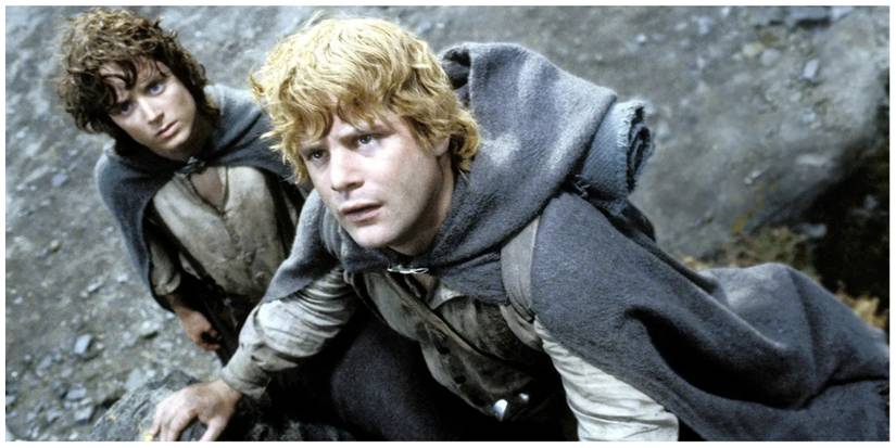 Elijah Wood as Frodo. Sean Astin as Sam.